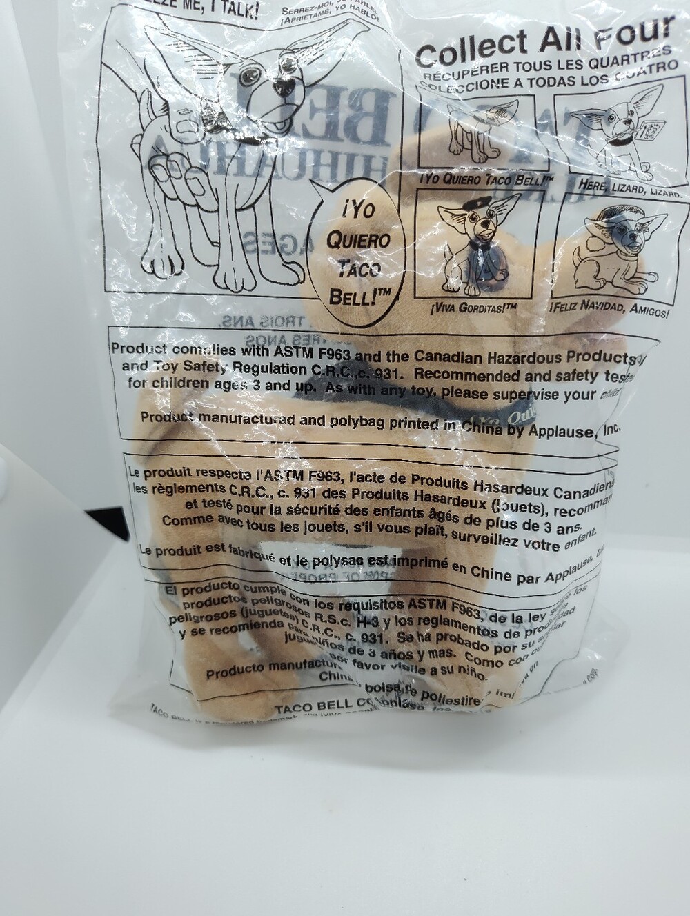 Taco bell Chihuahua  Yo Quiero Taco Bell- Original Packaging